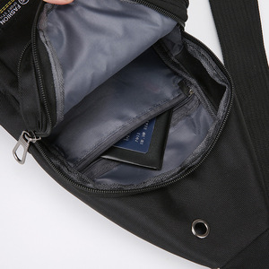 Men's Chest Bag Nylon Multi-Functional Crossbody Bag For Leisure Travel Army Green Blue Gray Black Solid Color Spring 2025 - Product Image 4
