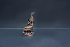 Patung <span class=keywords><strong>Tara</strong></span> Hijau Berlapis Perunggu Religius, Patung Cetak Digital, Pengecoran Logam, Buatan Khusus Ukuran Asli - Product Image 4