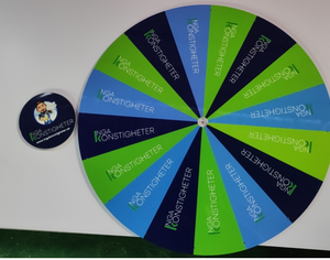 18/24 인치 삼각대 바닥 스탠드 상 휠 행운의 회전 게임 휠 프로모션 활동 무역 쇼 장비 - Product Image 4