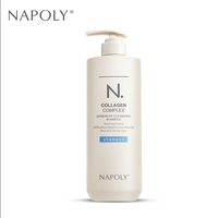 Shampoo pour la croissance naturelle des cheveux de marque propre, antipelliculaire, anti-frisottis, lissant et réparateur, au collagène et à la menthe