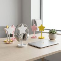 Support d'écouteurs 3D imprimé en forme d'étoile mignon, support créatif pour casque de jeu, organisateur de bureau, présentoir pour la décoration de la salle de jeu