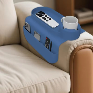 LM LM25510 - Organizador de Reposabrazos de Silicona Multifuncional Clásico y Flexible, con Bolsillos para Guardar Control Remoto, Celular y Tablet - Product Image 1