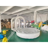 Maison à bulles gonflable et château à bulles personnalisés en usine avec lit de saut de 4 m