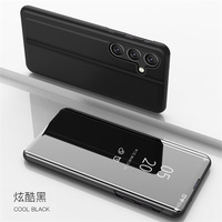 Housse de téléphone à rabat pour Samsung S25 FE/S26/S26 Ultra/A17/A07 nouvelle coque de téléphone magnétique galvanisée avec étui miroir