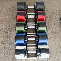 Haltères de gymnastique poids libre 80lbs réglables 2KG par incréments 36kg 38kg 40kg ensemble d'haltères avec support