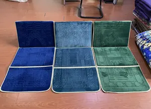 Tapis de prière musulman islamique à la mode, tapis de méditation pliable de voyage, avec repose-dos et poche, offre spéciale