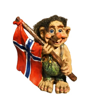 Figurines de trolls personnalisées Norvège Islande Suède Danemark Cadeau touristique scandinave Troll de Noël norvégien Ornement de bureau