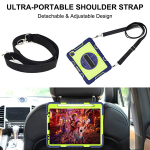 Ốp Hạng Nặng Kèm Dây Đeo Vai Ốp Máy Tính Bảng Giá Đỡ Áo Giáp Trẻ Em 360 Dây Đeo Tay Xoay Cho <span class=keywords><strong>iPad</strong></span> AIR 5 Ốp Máy Tính Bảng - Product Image 6