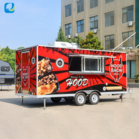 Camion de restauration rapide haut de gamme Chammp entièrement équipé pour la vente de pizzas et de hamburgers, logistique professionnelle haute performance