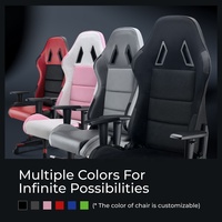 Chaise de jeu inclinable en cuir robuste pivotante à 360 degrés, capacité 150 kg, OEM ODM, avec accoudoirs réglables pour la maison