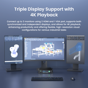 Fanless Industrial Mini <strong>PC</strong> 4 Ethernet RS232 RS485 COM <strong>Network</strong> Server Ubuntu Firewall Router GPIO 12V Phoenix <strong>Terminal</strong> Computer - Product Image 3
