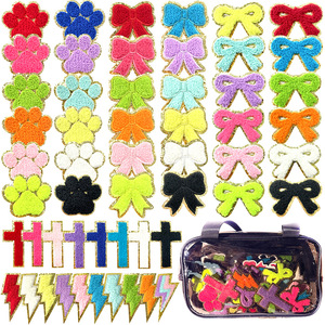 2025 mô hình mới nhất handmade chống vết Chenille vá cho trẻ em sắt-on thêu các bản vá lỗi với an toàn Pin đính kèm - Product Image 3