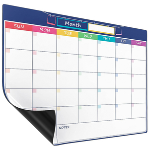 Magnetic Magnet Whiteboard Refrigerator Memo Planner Calendar Monthly Event Table Schedule Weekly Magnetic <b>Fridge</b> Planner Magnet - Product Image 1