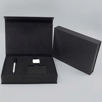 Boîte cadeau en papier rigide magnétique de luxe haut de gamme, style couvercle rabattable et tiroir, pour emballage de cadeaux d'affaires de bureau