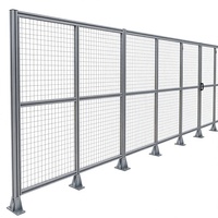Clôture de sécurité en profilé aluminium pour ligne d'automatisation de tri logistique