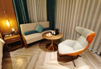 Ensemble de meubles de chambre à coucher en bois de haute qualité, taille king size, pour hôtel