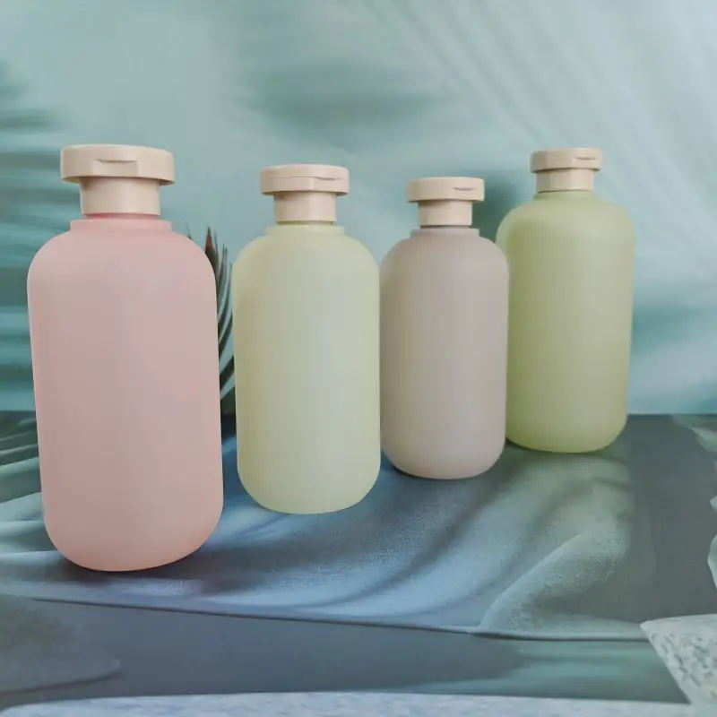 Auf Lager 200 ml 300 ml 400 ml 500 ml Grüne-Wasserflasche Duschgel und Körperlotion Paket für Kosmetik-Kunststoffbehälter