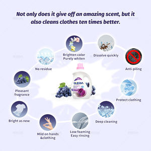 Detergente líquido aromático de marca al por mayor, detergente líquido para ropa de uva y Sakura, proveedor de detergente para ropa de perfume 2L - Product Image 6