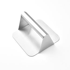 Prensa de carne cuadrada de acero inoxidable para hacer hamburguesas, herramienta de Metal de forma cuadrada para cocinar barbacoa, hamburguesas - Product Image 3