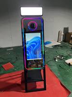 Miroir portable pliable de 40 pouces, miroir intelligent tactile pour selfie, cabine photo