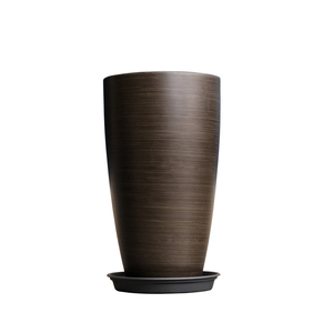 Pot tanaman plastik dalam ruangan, pot penanam Set plastik warna hitam abu-abu desain <span class=keywords><strong>Modern</strong></span> untuk taman dan bunga luar ruangan - Product Image 5