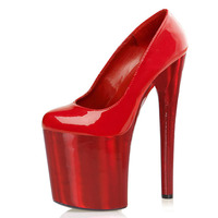 Nouvelles chaussures à talons aiguilles super hauts de 20 cm avec plateforme, idéales pour défilés, danse sur barre et spectacles, modèle T-stage, pour femmes, à bouche peu profonde