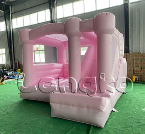 Glissière gonflable de château de pullover de Pastel de partie de maison de rebond blanche de <span class=keywords><strong>mini</strong></span> combo pour la location - Product Image 3