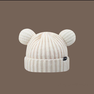 Mùa Thu Mùa Đông Phụ Nữ Beanie Hat Dễ Thương Gấu Tai Mềm Dày Bông Skullcap Cho Trượt Tuyết Ngoài Trời Skate Tùy Chỉnh Kích Thước Chất Lượng Cao Nắp ca-pô - Product Image 5