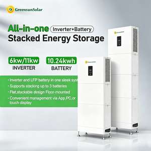 ระบบแบตเตอรี่พลังงานแสงอาทิตย์แบบ All-in-One แนวตั้ง ขายดี 6/11KW 10-30kWh พร้อมระบบควบคุมผ่านแอปอัจฉริยะ G-AIO-200-S6K 6kW Hyb - Product Image 1
