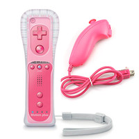 2 en 1 intégré Motion Plus pour Nintendo Wii télécommande Nunchuck Joystick pour Wii télécommande livraison directe