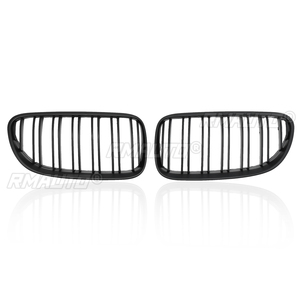 กระจังหน้ารถยนต์สีดำด้านแบบมันวาว 2 ชิ้น 2 แถบ สำหรับ BMW E92 E93 ปี 2010 2011 2012 2013 2014 อุปกรณ์ตกแต่งรถยนต์ - Product Image 3