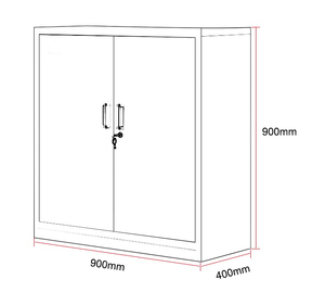 Armadietto in acciaio armadio dispensa <span class=keywords><strong>documenti</strong></span> di archiviazione <span class=keywords><strong>archivi</strong></span> schedario schedario a casa biblioteca ufficio armadietto in metallo - Product Image 5