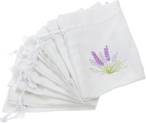 Sachets vides pour parfums, pochettes à cordon, petits sacs à bijoux, sacs cadeaux pour mariage, sacs en coton anti-humidité à la <span class=keywords><strong>lavande</strong></span> - Product Image 1