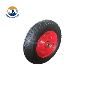 Pneu de roue pneumatique de brouette 3.50-8 pneu 4Pr de haute qualité et tube pour brouette