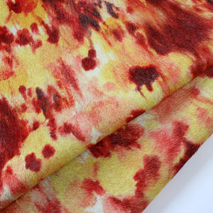 Pelo con estampado de colores brillantes llameantes <span class=keywords><strong>en</strong></span> cuero de <span class=keywords><strong>vaca</strong></span> genuino - Product Image 1