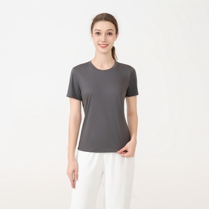 T-shirts basiques personnalisés pour femmes, impression DTG, sérigraphie, t-shirt vierge, brodé, coton uni, col rond, 180 GSM - Product Image 3