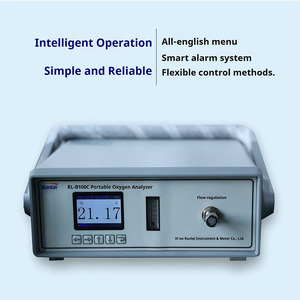 Runlai Stable Performance B100C Portable Oxygen O2 Gas Analyzer Digital LCD Display Customizable Gas Oxygen Detector - Product Image 2