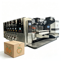 Machine d'impression flexographique automatique à grande vitesse avec découpe et rainurage