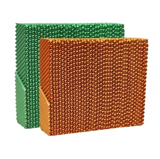 7090 Brown Coated Green Evaporative Cellulose Cooling Air Cooler Honey Pad for Poultry Paper