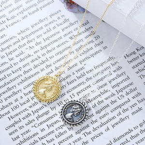 Moda In Argento Sterling 925 Argento Antico Canada <span class=keywords><strong>Moneta</strong></span> 14K Collana A Catena In <span class=keywords><strong>Oro</strong></span> - Product Image 4