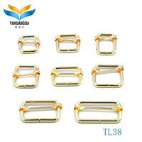 Aksesoris Tas Fashion Pengatur Gesper Cincin Persegi Paduan Seng Kustomisasi Langsung dari Pabrik, Perlengkapan Tali Tas, Merek YHD