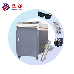 HUALONG Continuous Automation Fiber Handheld Fiber Water Cooled Pretreatment Product Residues Cleaning Laser Cleaner MAX HIWIN