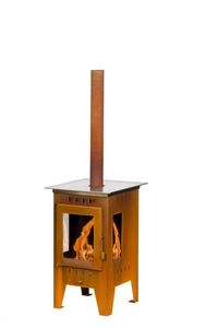 Horno de Pizza Alto de Acero Corten para Leña, Venta Directa de Fábrica, para Patio Trasero - Product Image 1