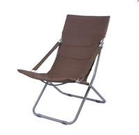 Chaise pliante rectangulaire portable en métal de style européen moderne, en tissu Oxford, pour balcon, camping, pique-nique, plage