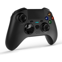 Manettes de jeu personnalisées pour PS4 avec capteur six axes, bouton lumineux vibrant, double impact, 600 mA, design exclusif
