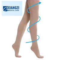 Collants transparents brillants pour femmes, antidérapants, doux, fins, à compression au genou 20-30 mmHg, vente directe