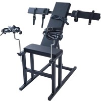 Chaise de bondage réglable avec menottes, support de position BDSM, équipement de jeu de rôle et de cosplay pour couples