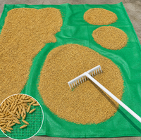 Filet de séchage vert respirant à mailles fines pour riz et millet récoltés, empêche les graines de tomber, séchage agricole