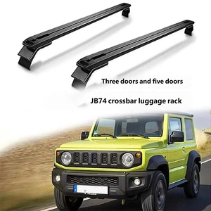 Barres transversales de toit en aluminium (lot de 2) pour <span class=keywords><strong>Suzuki</strong></span> Jimny JB74 3/5 portes 2018-2026, porte-bagages léger, fixation par boulons, JMN176 - Product Image 2