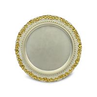 Plaque commémorative ronde en alliage de zinc poli, durable et personnalisable, style sportif, motif floral doré SAH-182 Guangdong Chine
